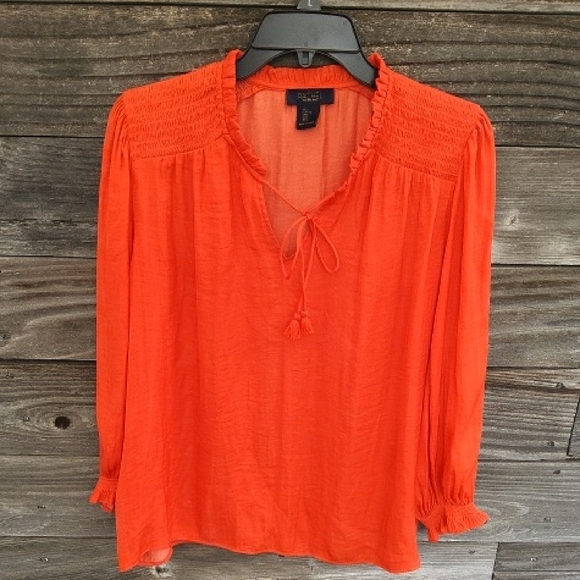 RACHEL Rachel Roy Orange Blouse Size Large - Picture 1 of 8